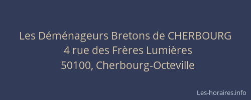 Les Déménageurs Bretons de CHERBOURG