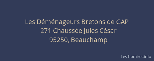 Les Déménageurs Bretons de GAP