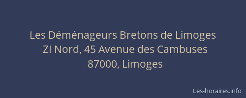 Les Déménageurs Bretons de Limoges