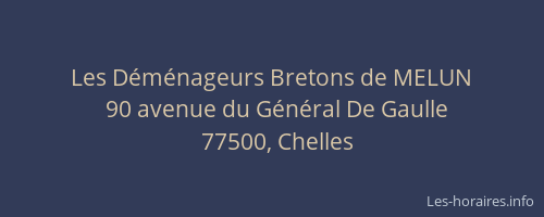 Les Déménageurs Bretons de MELUN