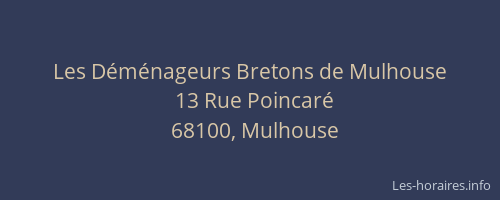 Les Déménageurs Bretons de Mulhouse