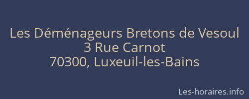 Les Déménageurs Bretons de Vesoul