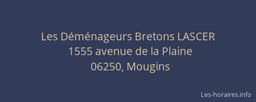 Les Déménageurs Bretons LASCER