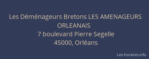 Les Déménageurs Bretons LES AMENAGEURS ORLEANAIS