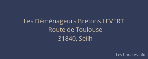 Les Déménageurs Bretons LEVERT