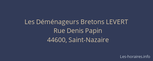 Les Déménageurs Bretons LEVERT