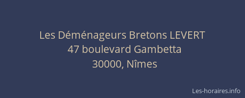 Les Déménageurs Bretons LEVERT