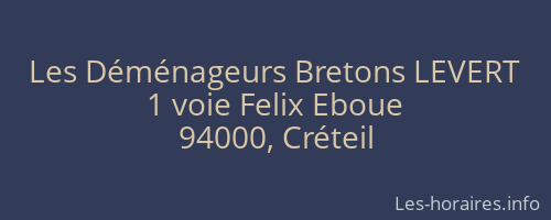Les Déménageurs Bretons LEVERT