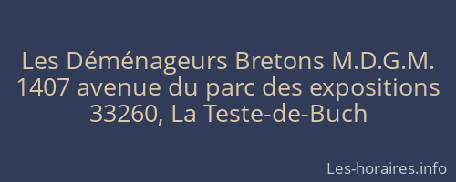 Les Déménageurs Bretons M.D.G.M.