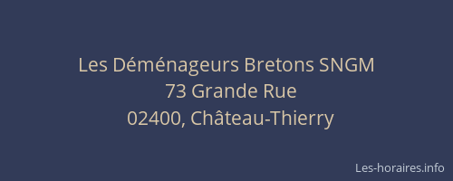 Les Déménageurs Bretons SNGM