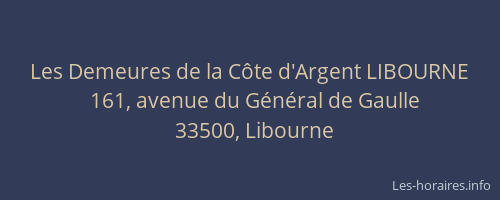 Les Demeures de la Côte d'Argent LIBOURNE