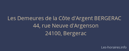 Les Demeures de la Côte d'Argent BERGERAC