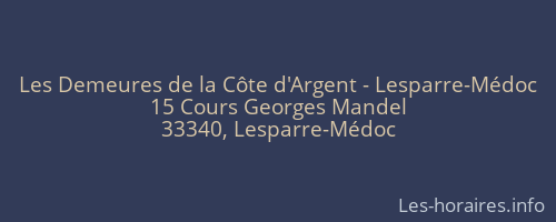 Les Demeures de la Côte d'Argent - Lesparre-Médoc