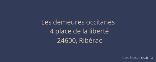 Les demeures occitanes