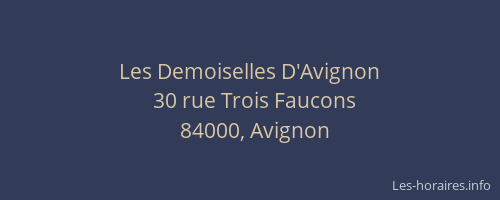 Les Demoiselles D'Avignon