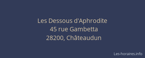 Les Dessous d'Aphrodite