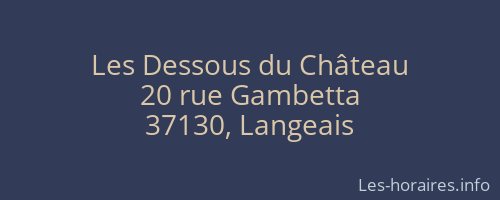 Les Dessous du Château
