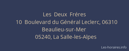Les  Deux  Fréres