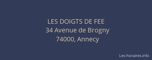 LES DOIGTS DE FEE