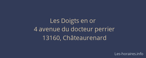 Les Doigts en or