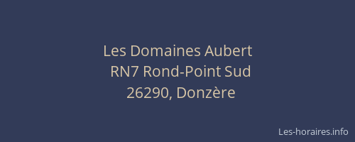 Les Domaines Aubert