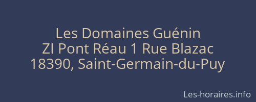 Les Domaines Gu&eacute;nin