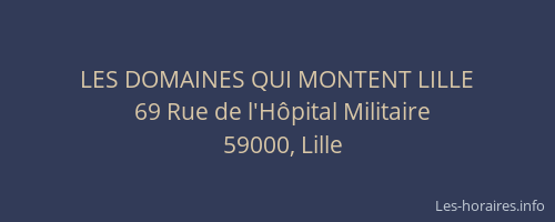LES DOMAINES QUI MONTENT LILLE