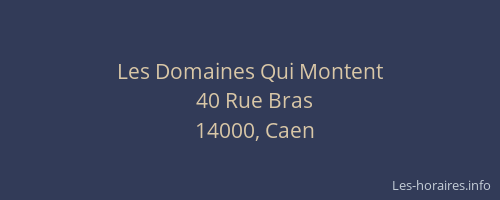 Les Domaines Qui Montent