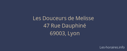 Les Douceurs de Melisse