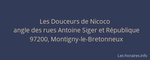 Les Douceurs de Nicoco