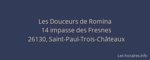 Les Douceurs de Romina