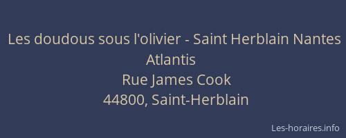 Les doudous sous l'olivier - Saint Herblain Nantes Atlantis