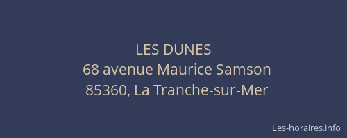 LES DUNES