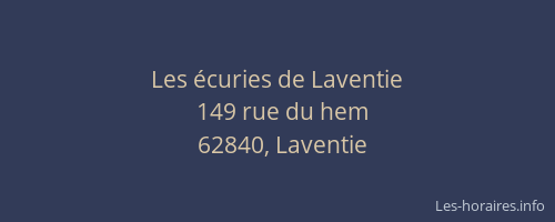 Les &eacute;curies de Laventie