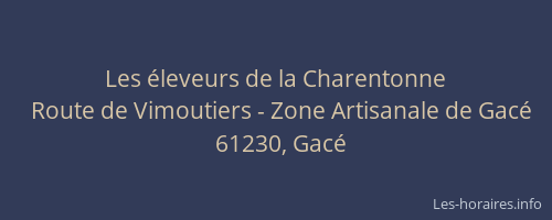 Les &eacute;leveurs de la Charentonne