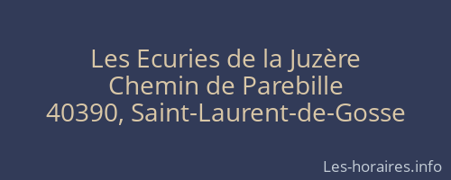 Les Ecuries de la Juzère