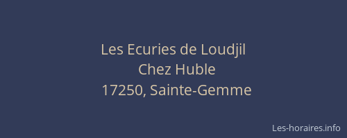 Les Ecuries de Loudjil
