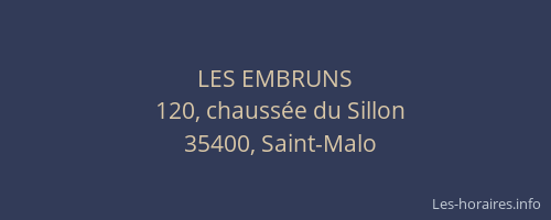 LES EMBRUNS