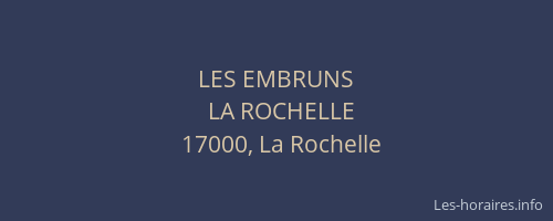 LES EMBRUNS
