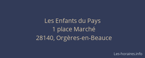 Les Enfants du Pays