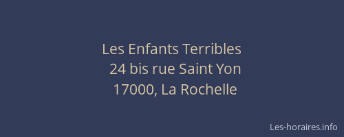 Les Enfants Terribles