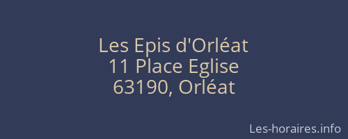 Les Epis d'Orléat
