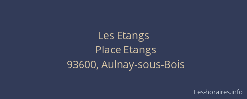 Les Etangs
