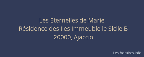 Les Eternelles de Marie