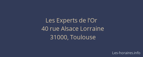 Les Experts de l’Or
