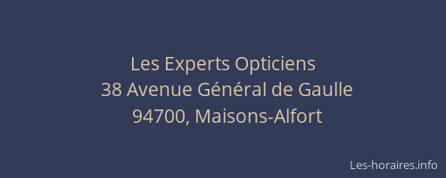 Les Experts Opticiens