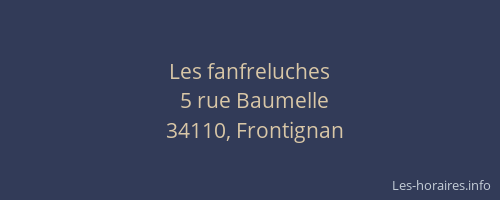 Les fanfreluches