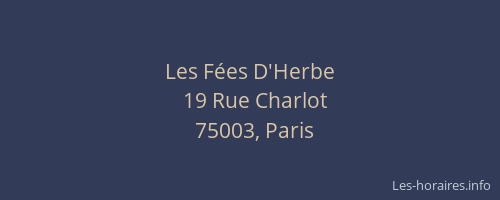 Les Fées D'Herbe