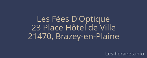 Les Fées D'Optique