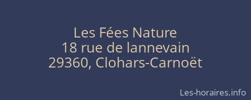 Les Fées Nature